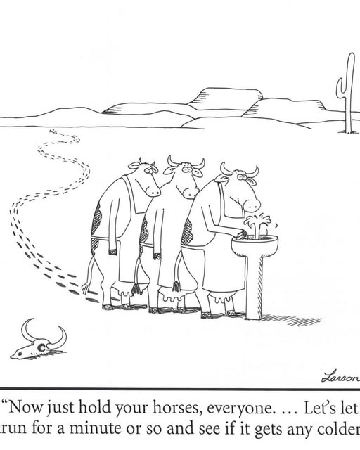 “Let’s let it run for a minute and see if it gets any colder…”